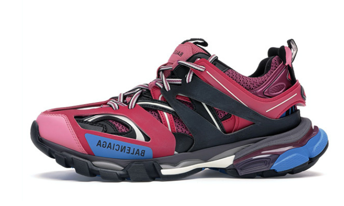 track pink blue