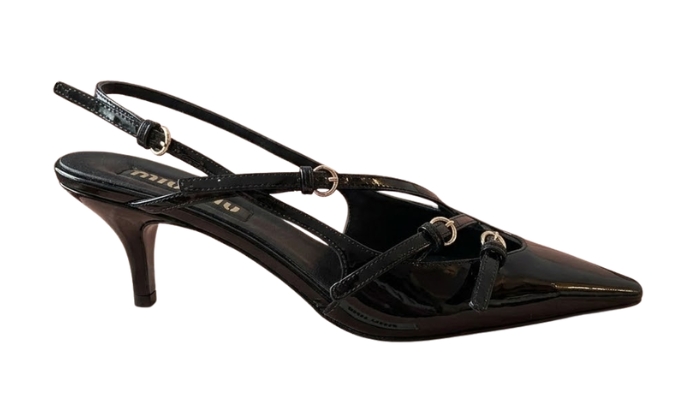 Slingback Con Fibbia Decorata