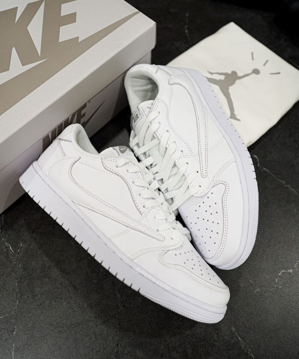 Air Jordan 1 Travis Scott Low - White Party